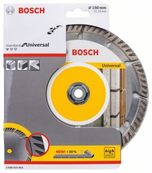 Алмазный диск Бош  Standard for Universal 180x22,23 2608615063 (2.608.615.063)